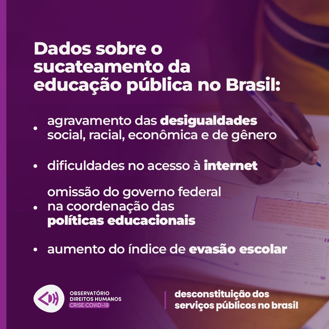 Desconstituição dos Serviços Públicos no Brasil - Estudo do Observatório Direitos Humanos