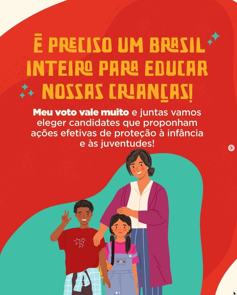 É preciso um Brasil inteiro para educar nossas crianças!
