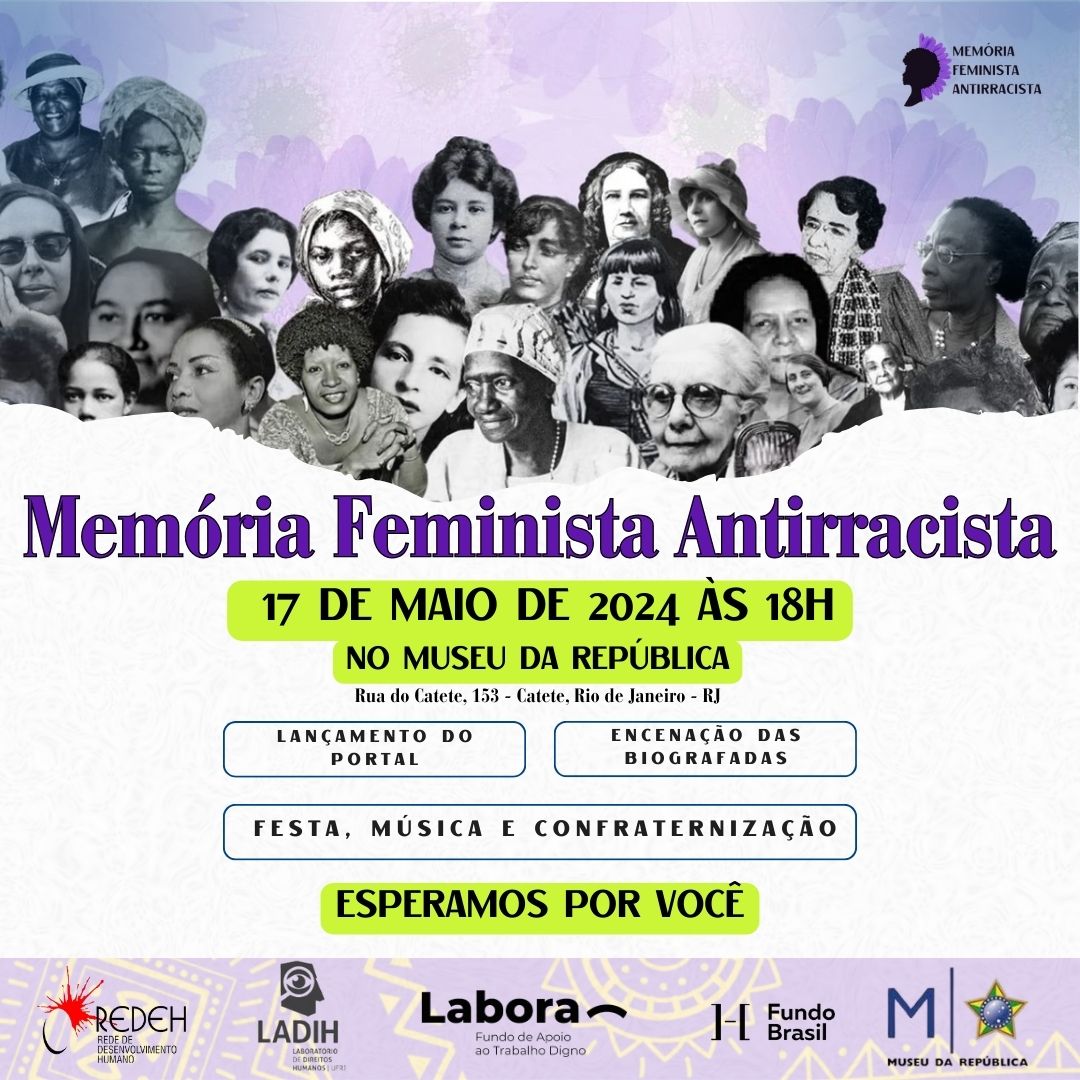 Vem para a Festa da Memória Feminista e Antirracista da REDEH!