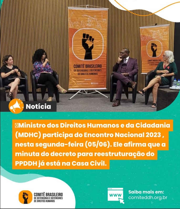 Comitê Brasileiro de Defensores e Defensoras de Direitos Humanos inicia seu encontro de 2023