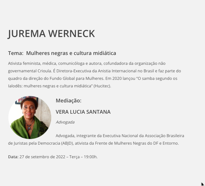 Dialogos Contemporaneos Jurema Wernek Vera Santana
