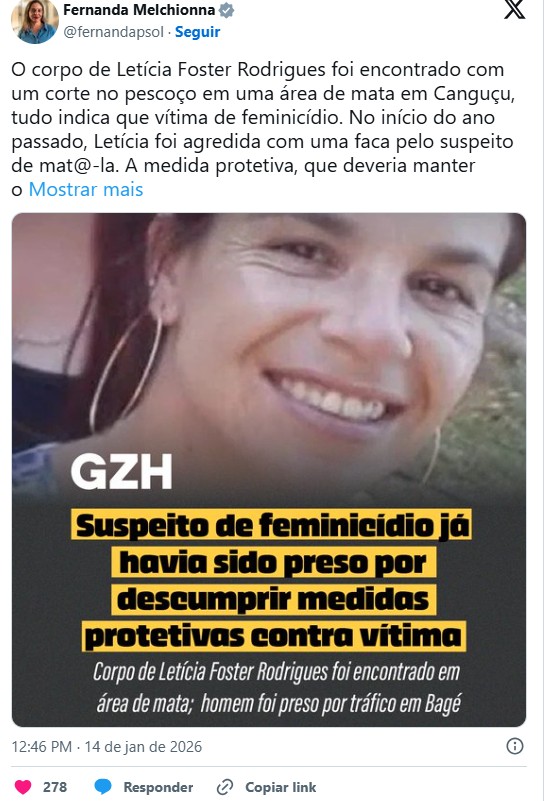 leticia foster Fernanda Melchionna