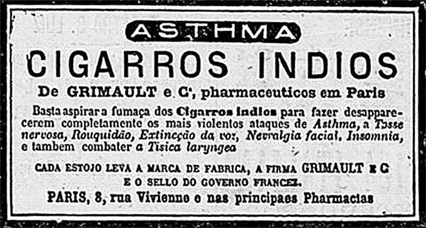 1881 propaganda cigarro maconha