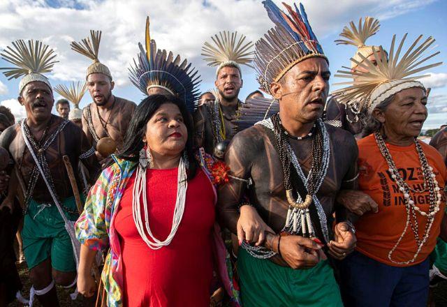 No ATL 2023, povos indígenas reforçam luta para derrotar marco temporal